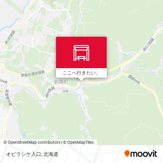 オビラシケ入口地図