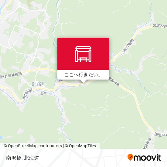 南沢橋地図