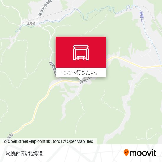 尾幌西部地図