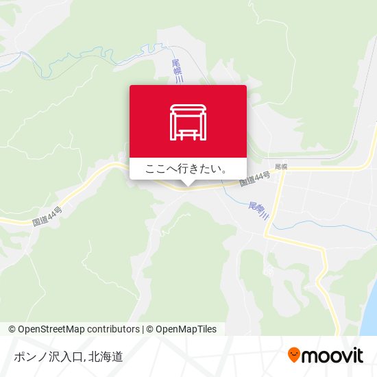 ポンノ沢入口地図