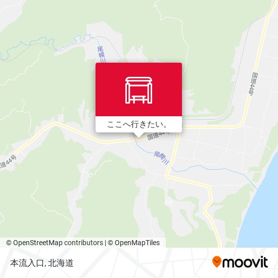 本流入口地図