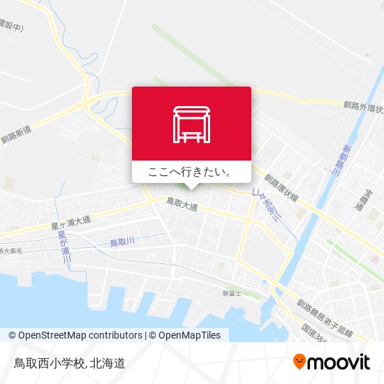 鳥取西小学校地図