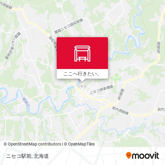 ニセコ駅前地図