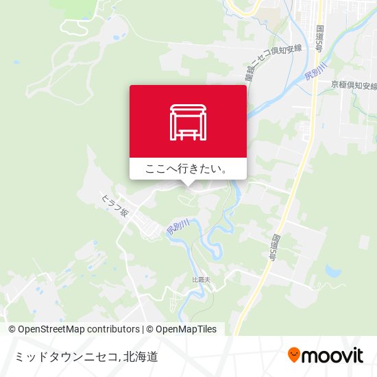 ミッドタウンニセコ地図