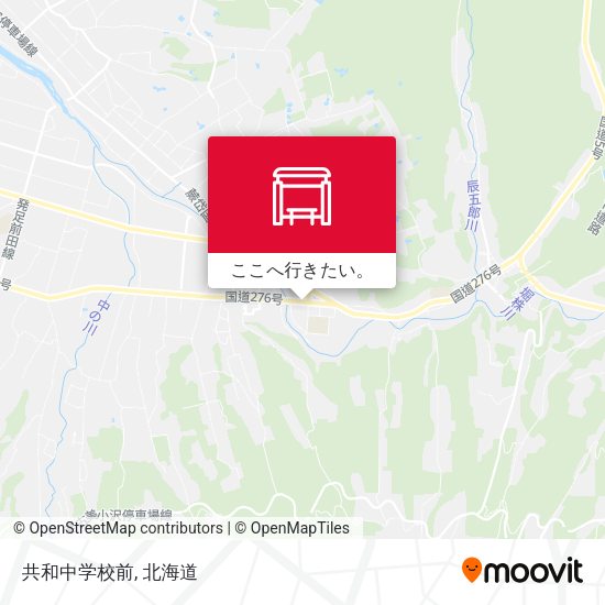 共和中学校前地図