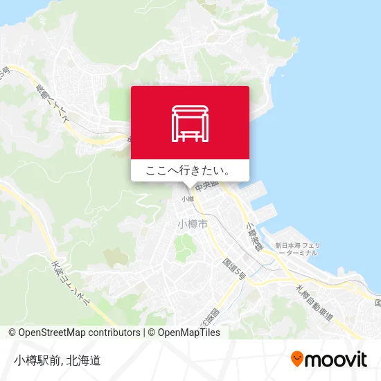 小樽駅前地図