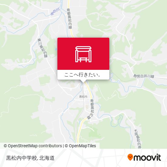 黒松内中学校地図