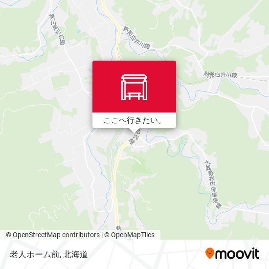 老人ホーム前地図