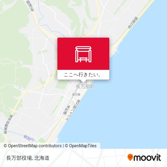 長万部役場地図