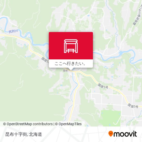 昆布十字街地図