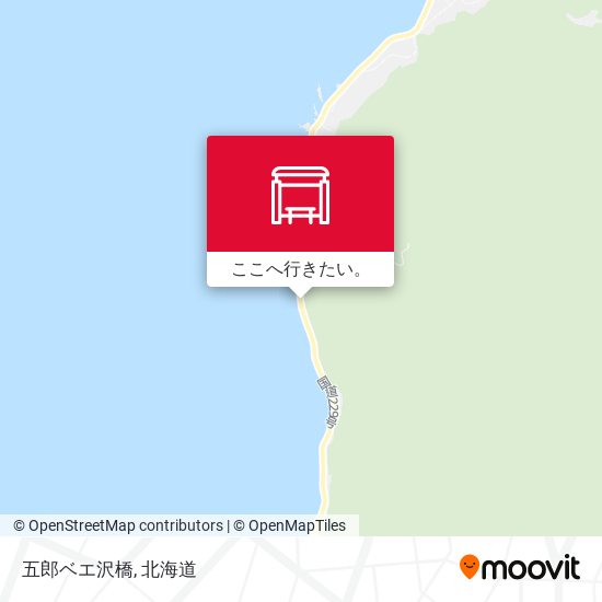 五郎ベエ沢橋地図