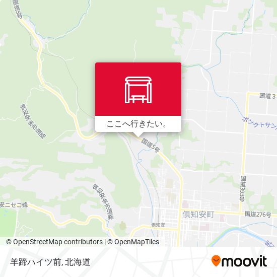羊蹄ハイツ前地図