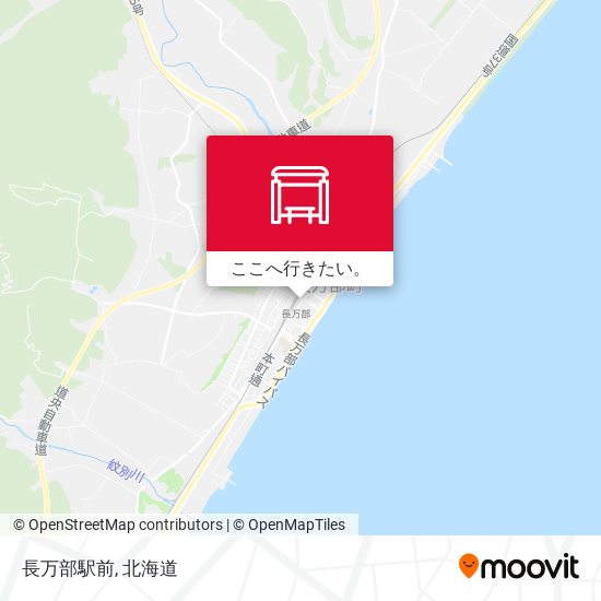 長万部駅前地図