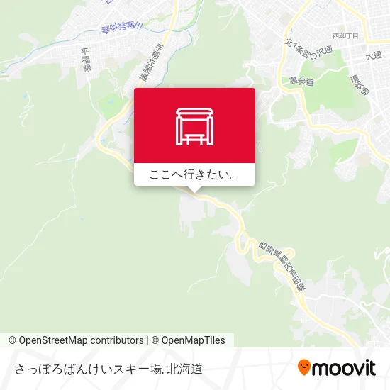 さっぽろばんけいスキー場地図