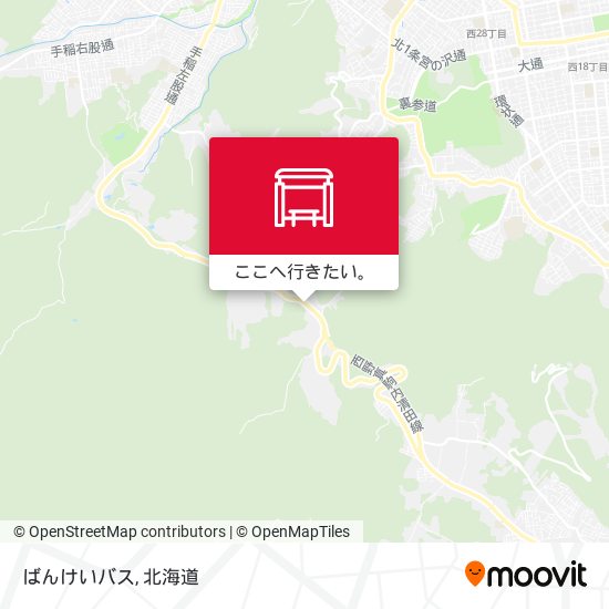 ばんけいバス地図