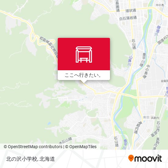 北の沢小学校地図