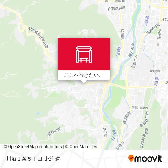 川沿１条５丁目地図