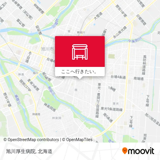 旭川厚生病院地図