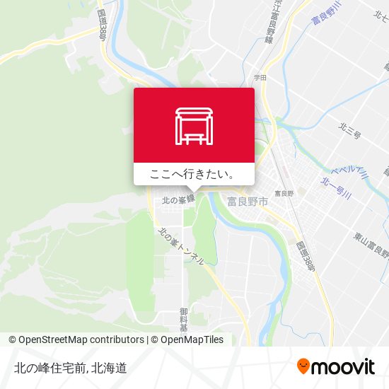 北の峰住宅前地図