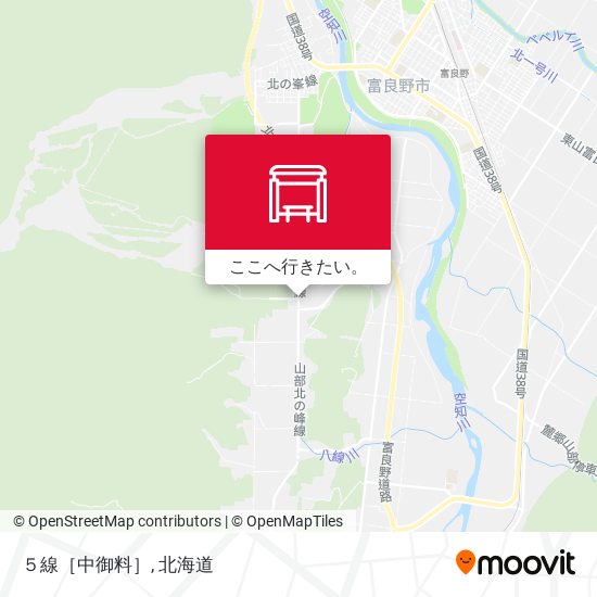 ５線［中御料］地図