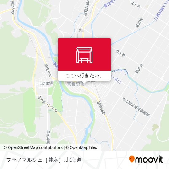 フラノマルシェ［麓麻］地図