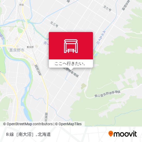 ８線［南大沼］地図