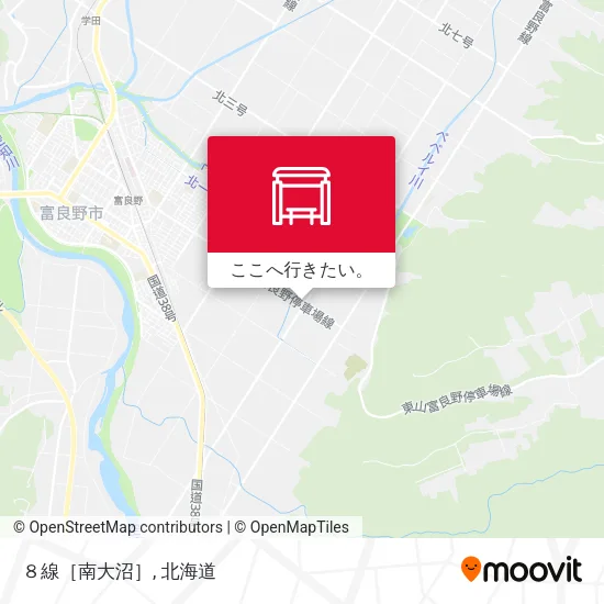 ８線［南大沼］地図
