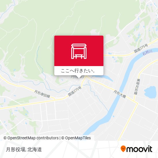 月形役場地図
