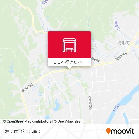 林間住宅前地図