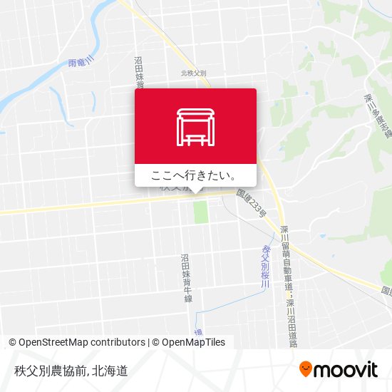 秩父別農協前地図