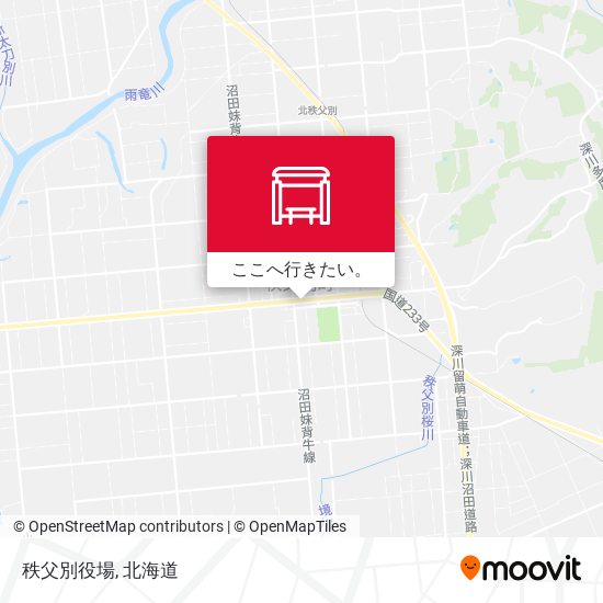 秩父別役場地図