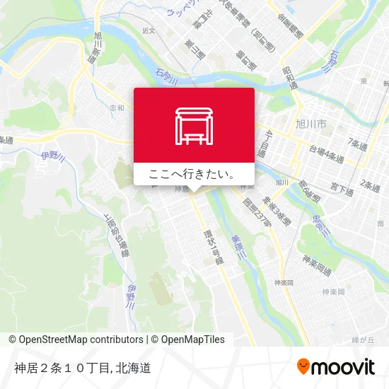 神居２条１０丁目地図