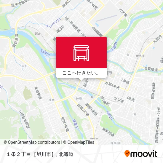 １条２丁目［旭川市］地図