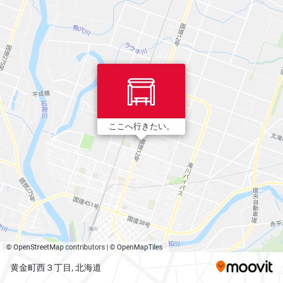 黄金町西３丁目地図