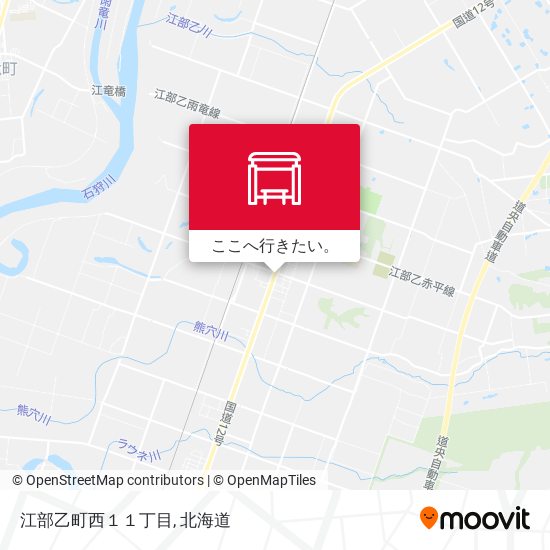 江部乙町西１１丁目地図