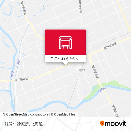 妹背牛診療所地図