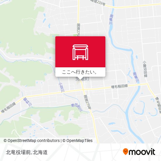 北竜役場前地図