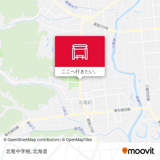 北竜中学校地図