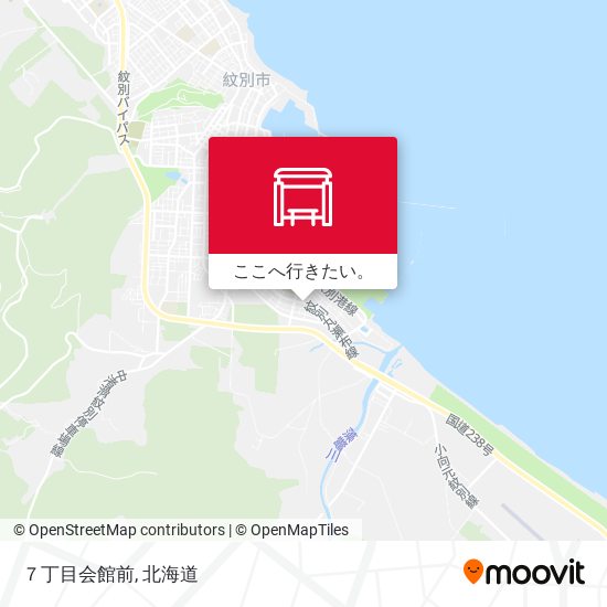 ７丁目会館前地図