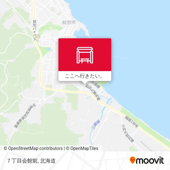 ７丁目会館前地図