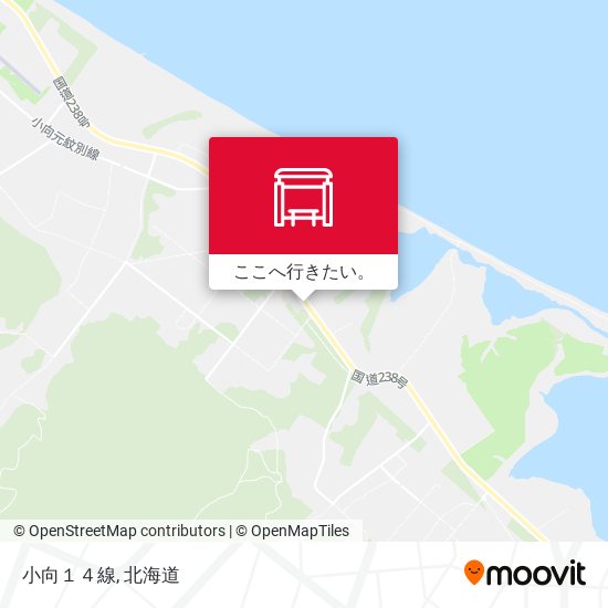 小向１４線地図