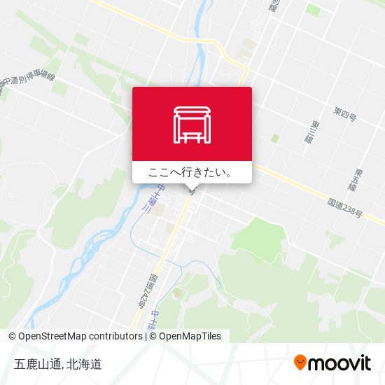五鹿山通地図