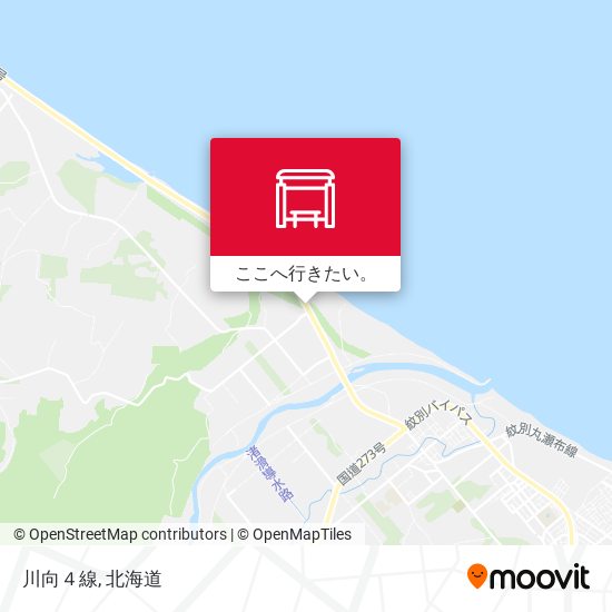 川向４線地図
