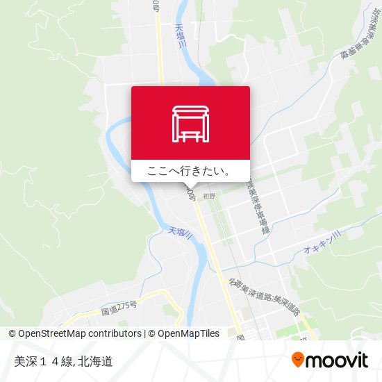 美深１４線地図
