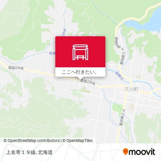 上名寄１９線地図