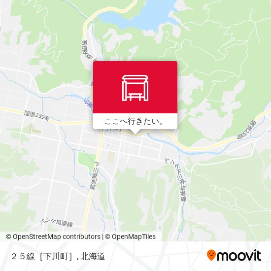 ２５線［下川町］地図