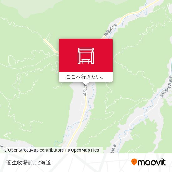 菅生牧場前地図