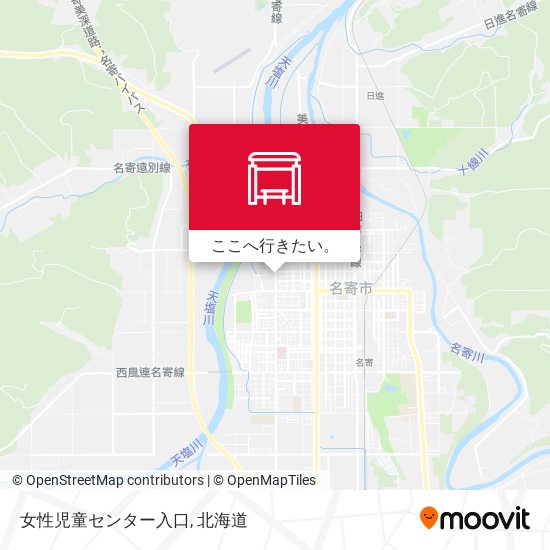 女性児童センター入口地図