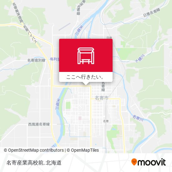 名寄産業高校前地図