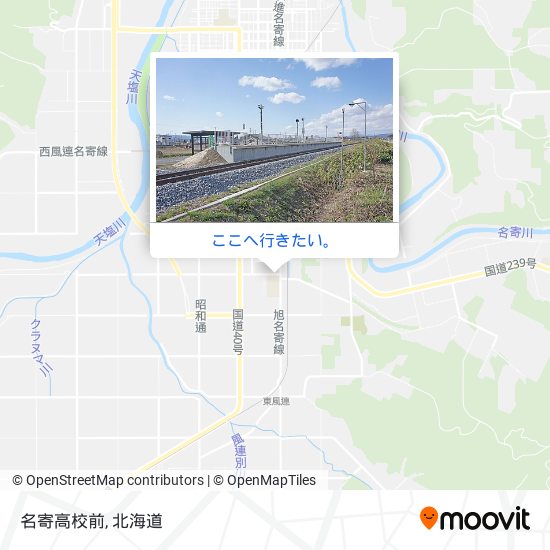 名寄高校前地図